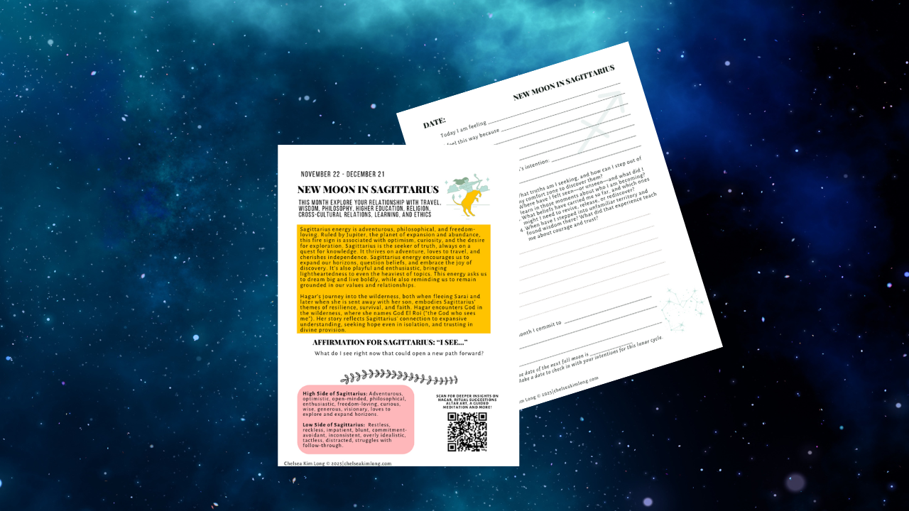 New Moon in Sagittarius: Hagar and the ability to see God