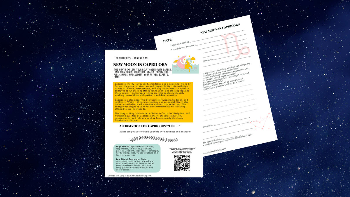 New Moon in Capricorn: Mary's Character Arc