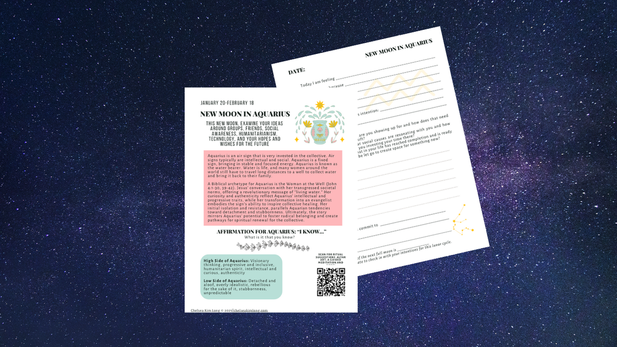 New Moon in Aquarius: The Woman at the Well